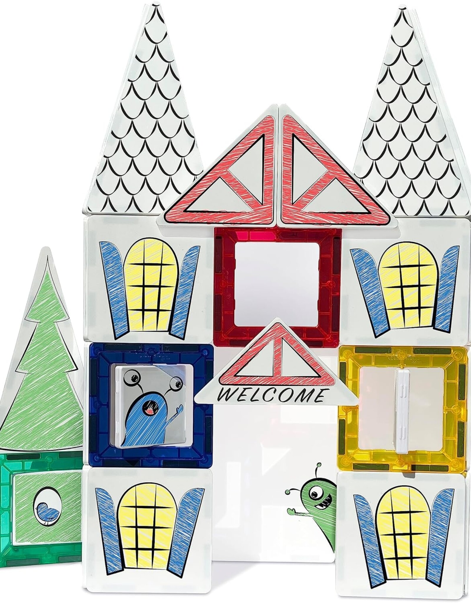 Crayola Doodle Tiles Magnetic Tiles 40-Piece Set