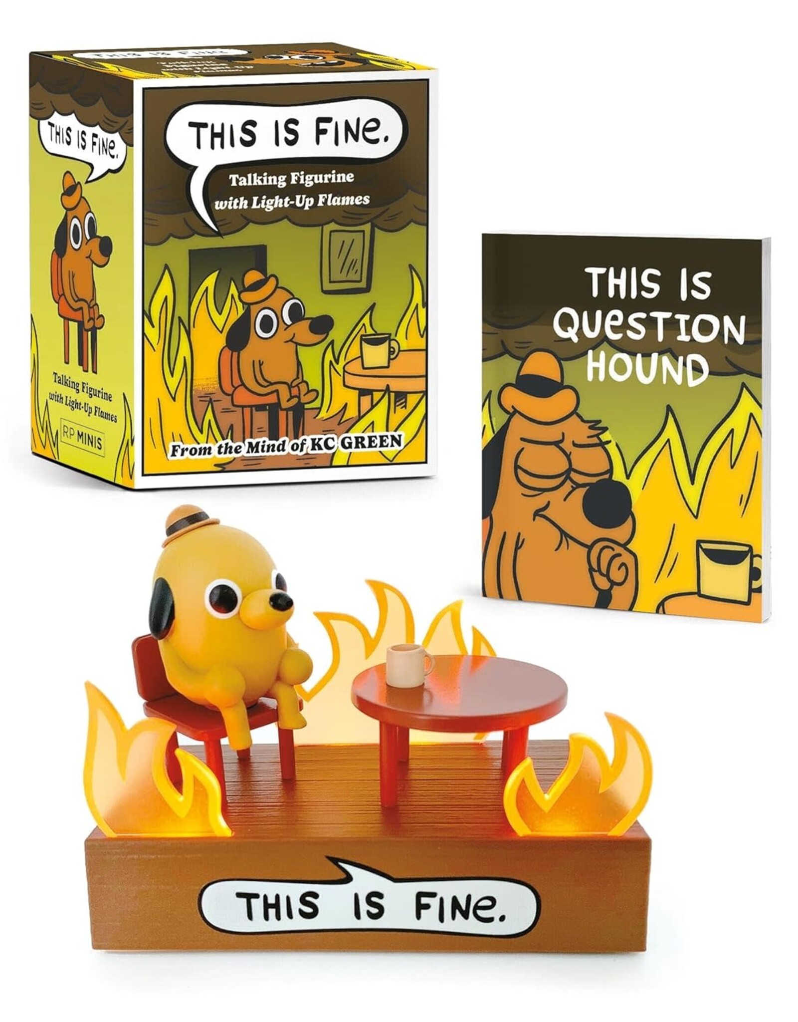 This Is Fine Talking Figurine