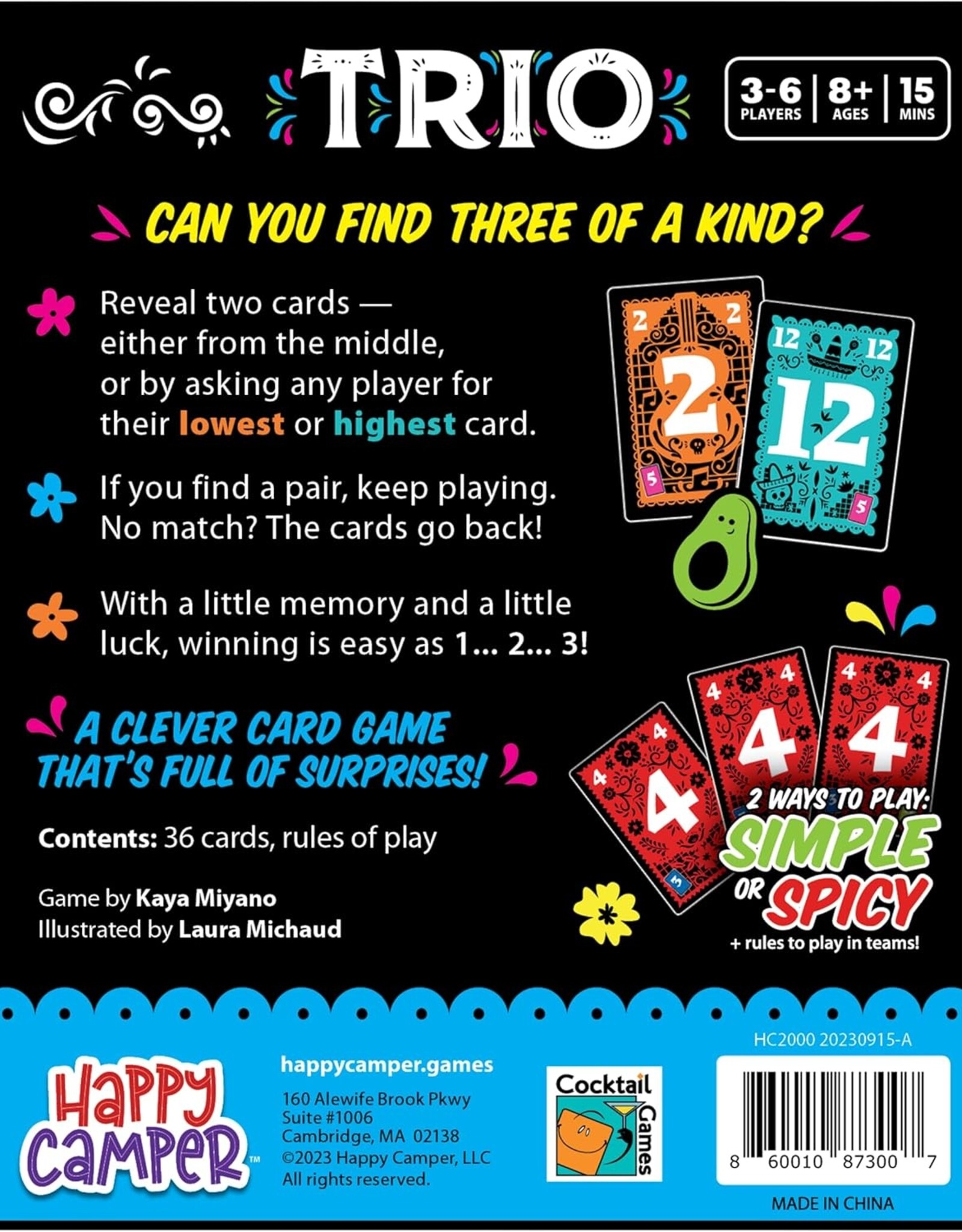 Trio Card Game