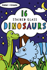 Stained Glass Coloring, Dinosaurs