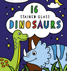 Stained Glass Coloring, Dinosaurs