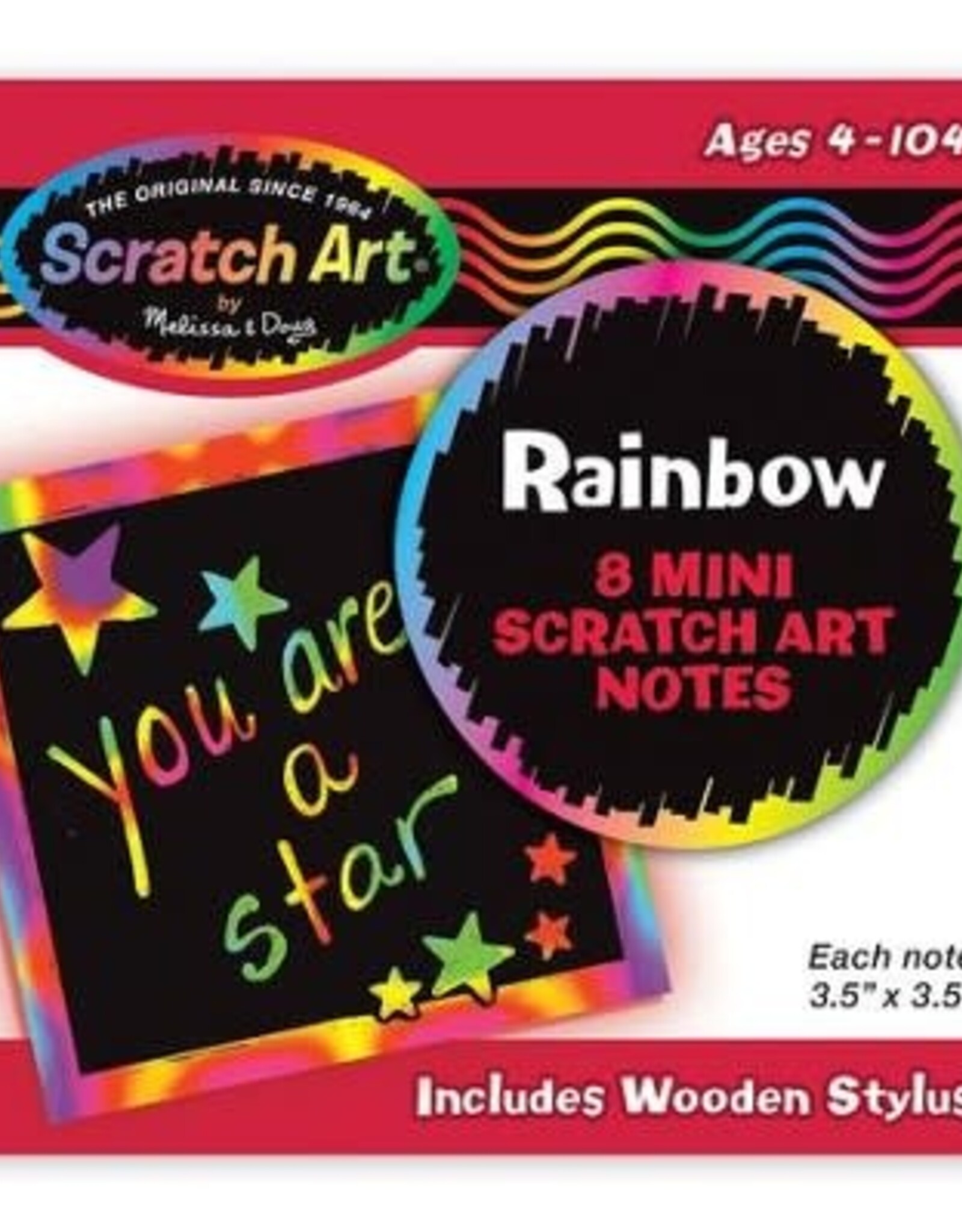 Rainbow Mini Scratch Art Notes