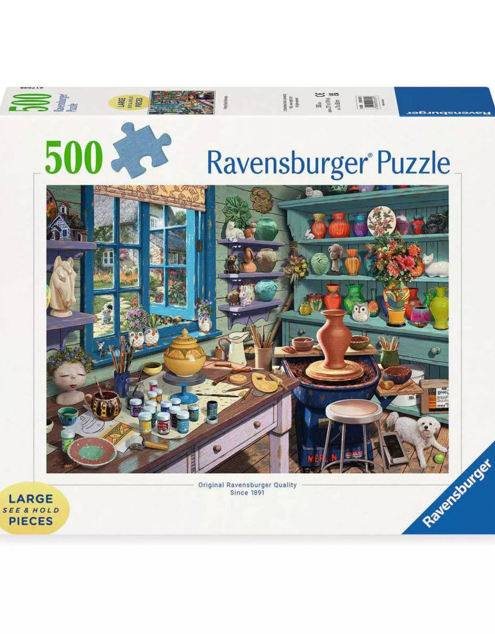 Pottery Studio Sanctuary Puzzle Large Format 500Pc