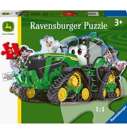 John Deere Tractor Shaped Floor Puzzle 24 pc