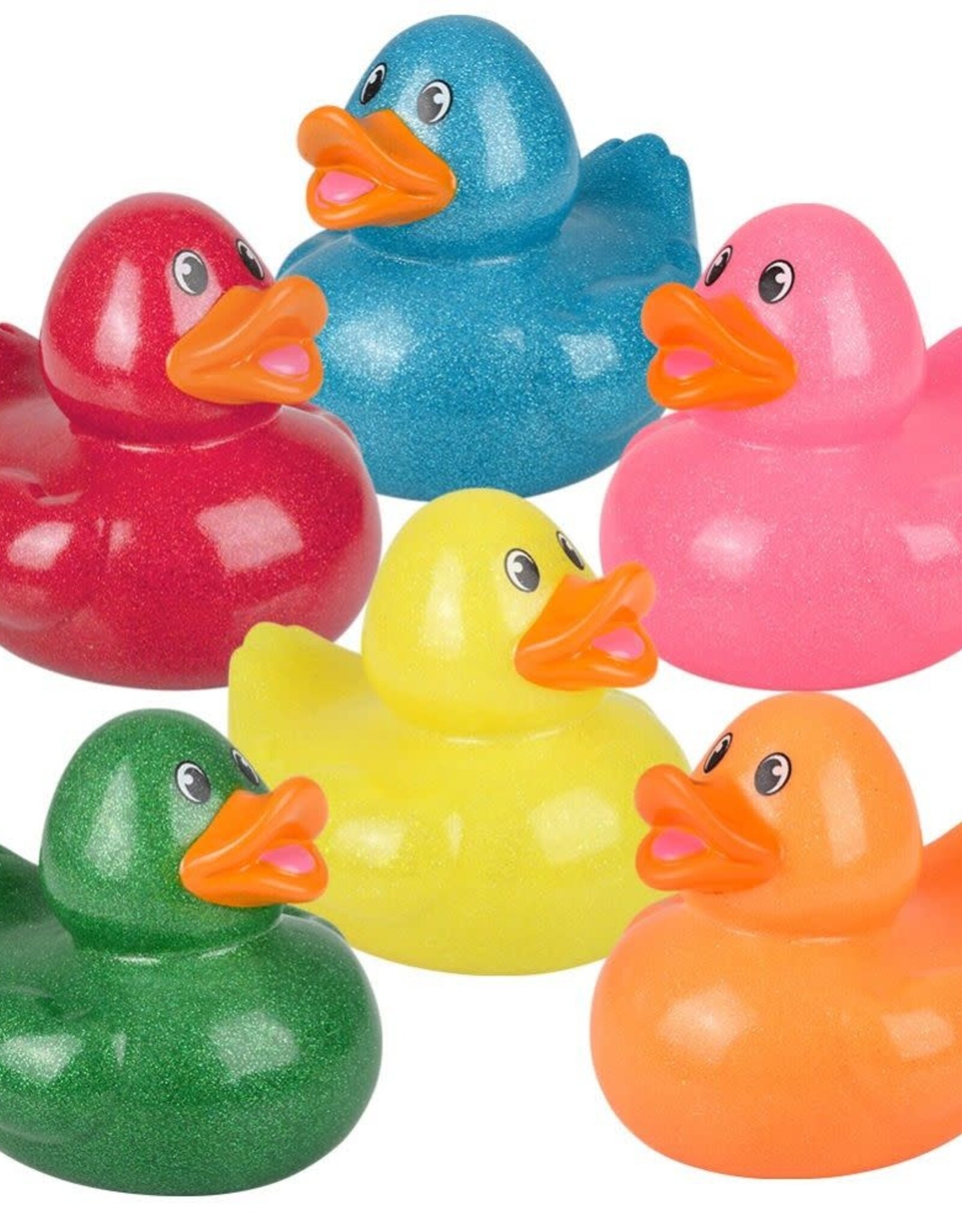 Big Rubber Glitter Ducky Collectible
