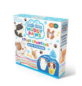 COLOR CHANGING BATH  STICKERS - MUDDY PAWS