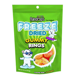 Freeze Dried Raindrops Gummy  Rings 1.5oz Bag