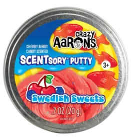 Crazy Aaron's Thinking Putty Crazy Aarons Scentsory  Swedish Sweets 2.75"