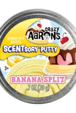 Crazy Aaron's Thinking Putty Crazy Aarons Scentsory  Banana Split 2.75"