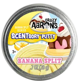 Crazy Aaron's Thinking Putty Crazy Aarons Scentsory  Banana Split 2.75"