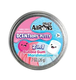 Crazy Aaron's Thinking Putty Crazy Aarons Scentsory Duos Bubblegum/Marshmallow 2.75"