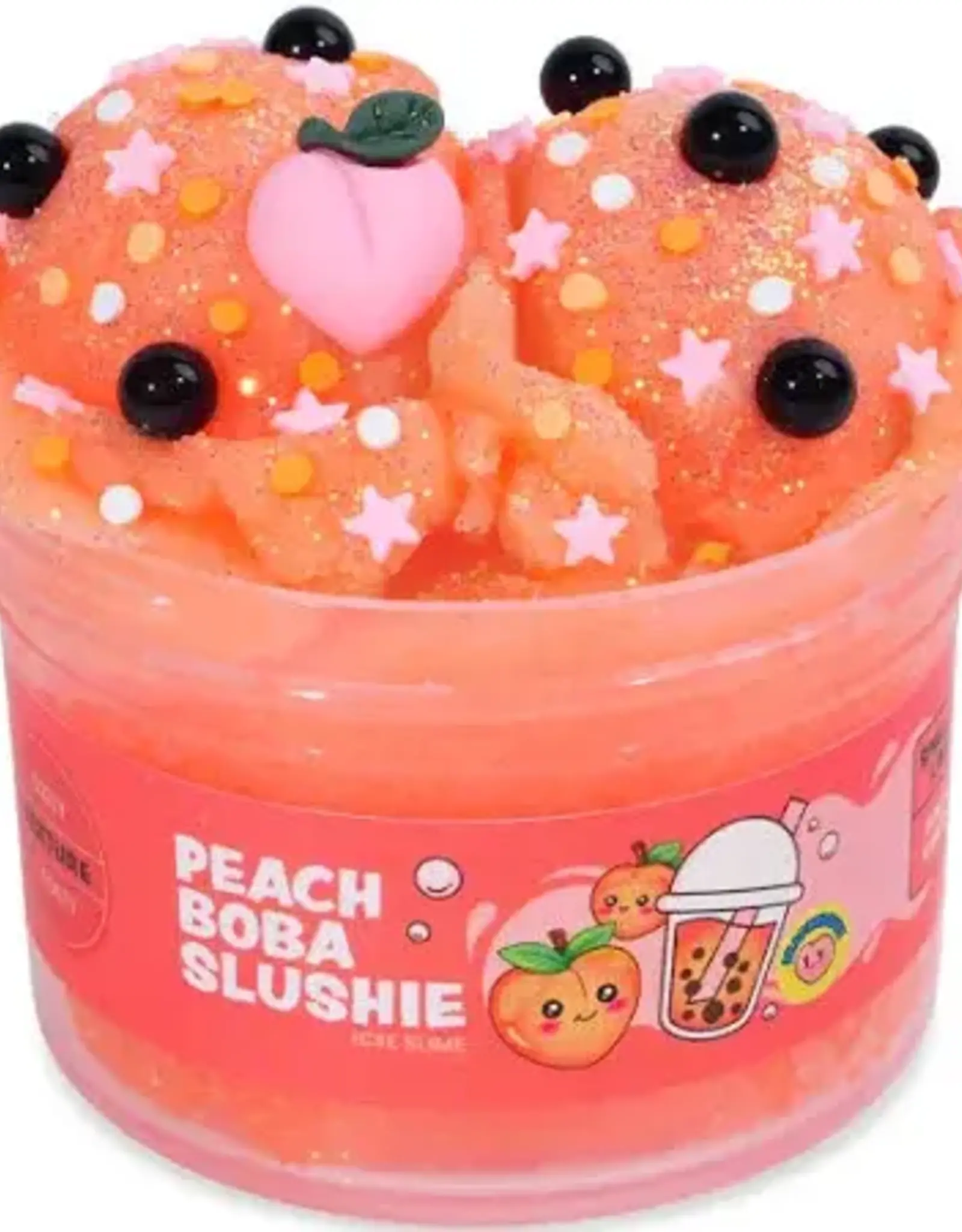 PEACHYBBIES PEACH BOBA SLUSHIE SLIME