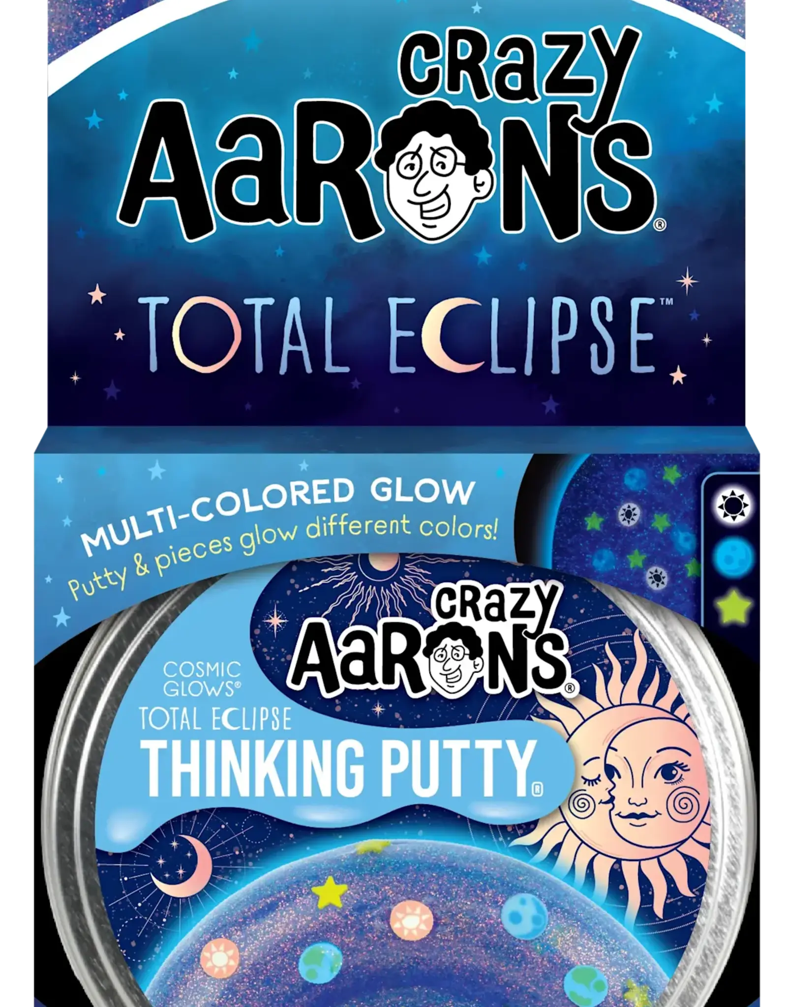 Crazy Aaron's Thinking Putty Crazy Aarons Total Eclipse 4"