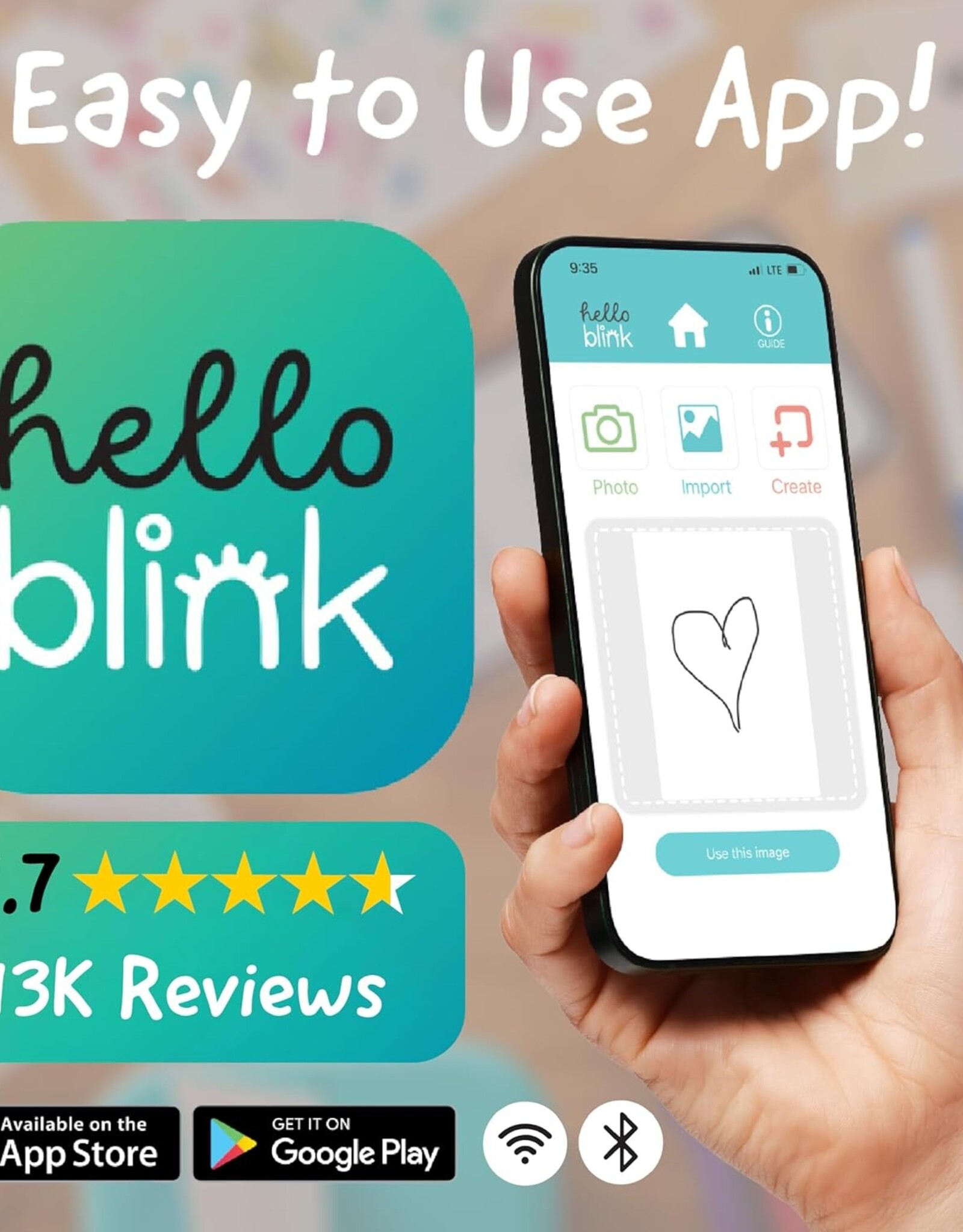 HELLO BLINK STICKER MAKER