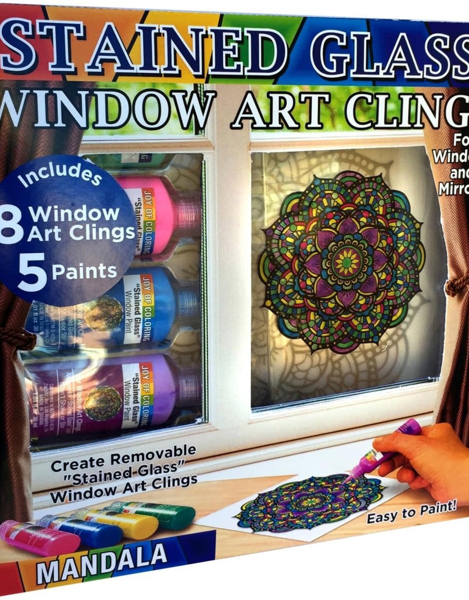 Joy of Coloring Stained Glass Mandalas