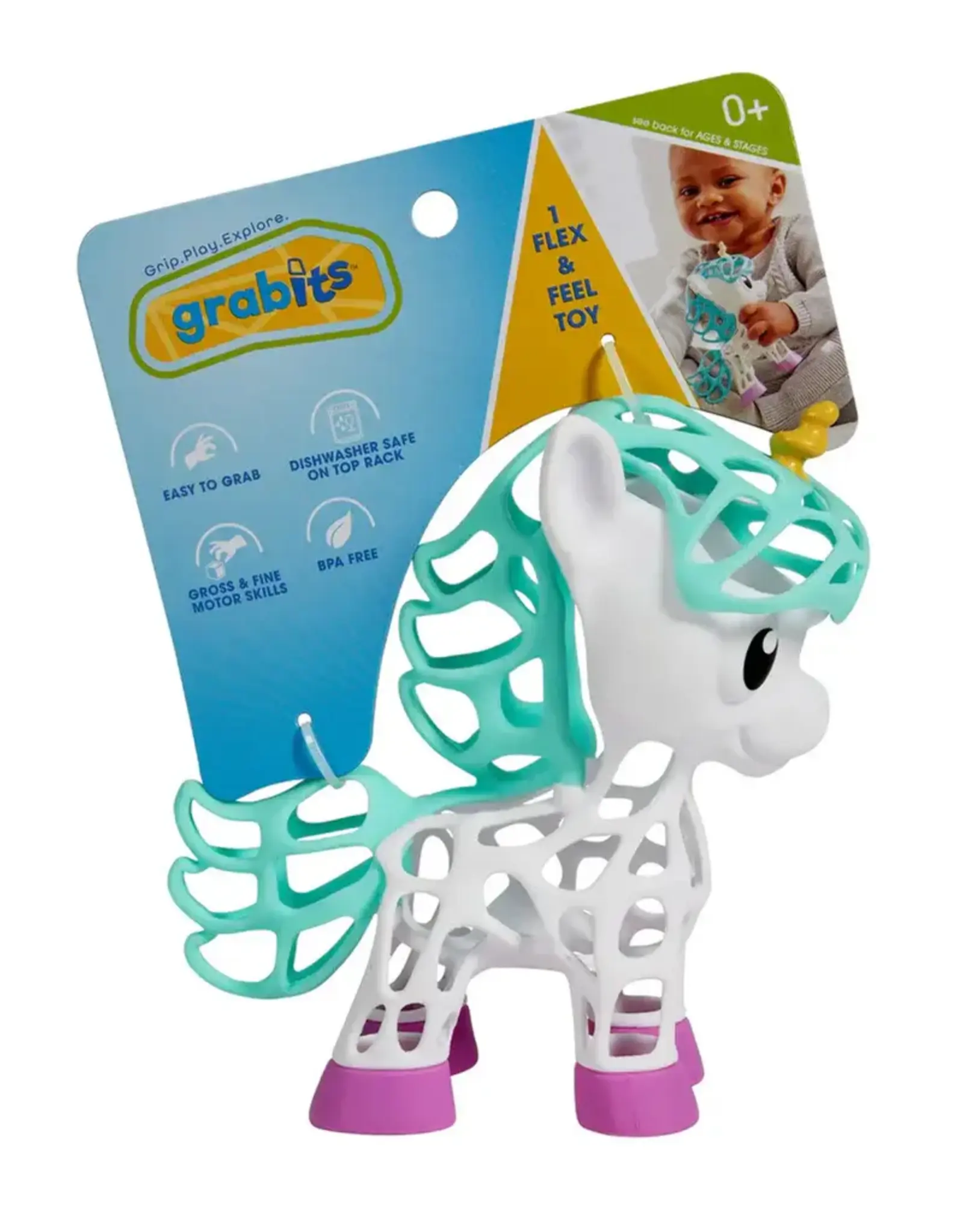 GRABITS GRIP-I-MALS  UNICORN