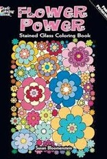 Flower Power Stained Glass Coloring Book
