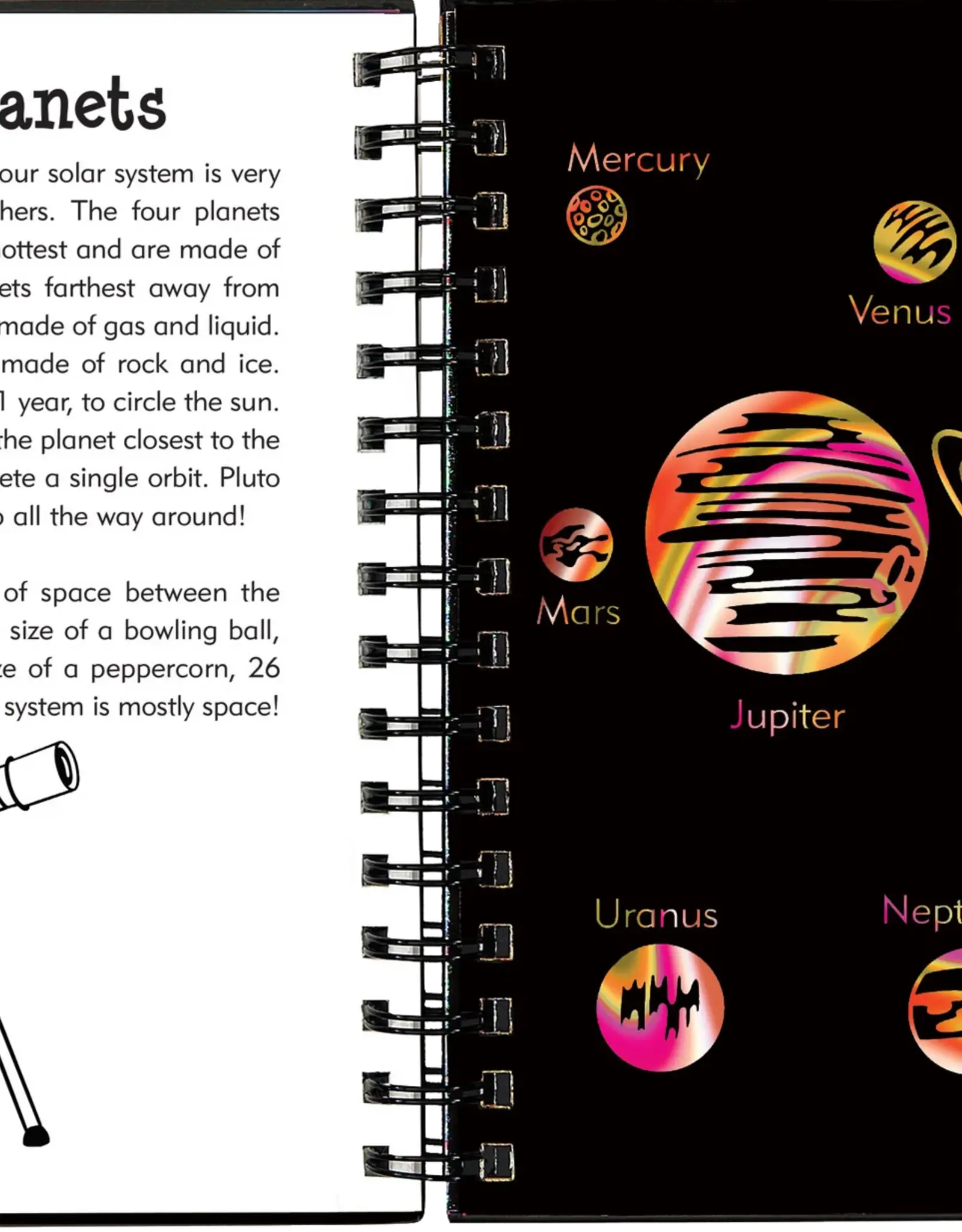 SCRATCH & SKETCH SOLAR SYSTEM