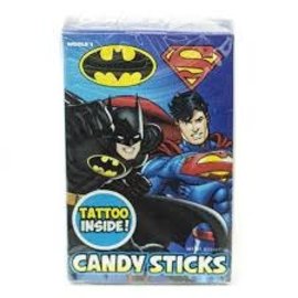 www.RocketFizzLancasterCA.com Batman & Superman Stick & Tatoo