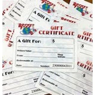 www.RocketFizzLancasterCA.com Gift Card $40