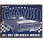 Novelty  Metal Tin Sign 12.5"Wx16"H Camaro-1967 Muscle Novelty Tin Sign