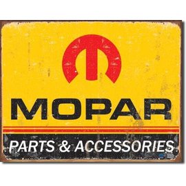 Novelty  Metal Tin Sign 12.5"Wx16"H Mopar Logo '64 - '71 Novelty Tin Sign