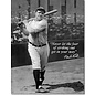 Novelty  Metal Tin Sign 12.5"Wx16"H Babe Ruth - No Fear Novelty Tin Sign