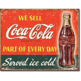 Novelty  Metal Tin Sign 12.5"Wx16"H Coke - Part of Every Day Novelty Tin Sign