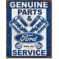 Novelty  Metal Tin Sign 12.5"Wx16"H Ford Service - Pistons Novelty Tin Sign