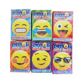 www.RocketFizzLancasterCA.com Emoji Sticks & Tatoo