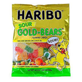 Rocket Fizz Lancaster's Haribo Sour Gold Bears Peg