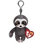 Ty Inc. Beanie Baby Dangler Grey Sloth Clip