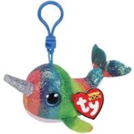 Ty Inc. Beanie Baby Nori Narwhal Clip