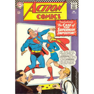 Novelty  Metal Tin Sign 12.5"Wx16"H Comic Print - Action Comics #346 February 1967 Novelty Tin Sign