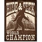 Novelty  Metal Tin Sign 12.5"Wx16"H Big Foot - Hide & Seek Novelty Tin Sign