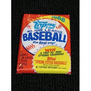 Collectible Cards 1988-Topps-Baseball-Gum-Wax-Pack Cards