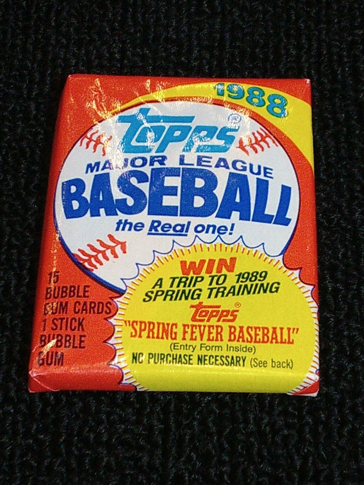 1989 Topps Baseball - Unopened Wax Pack - Rocket Fizz Lancaster