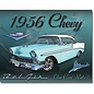 Novelty  Metal Tin Sign 12.5"Wx16"H Chevy 1956 Bel Air Novelty Tin Sign