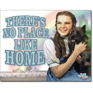 Novelty  Metal Tin Sign 12.5"Wx16"H WOZ - No Place Like Home Novelty Tin Sign