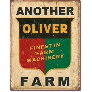 Novelty  Metal Tin Sign 12.5"Wx16"H Another Oliver Farm Novelty Tin Sign