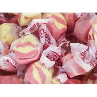 www.RocketFizzLancasterCA.com Strawberry Banana Salt Water Taffy ( 7 Taffies for $1.00)