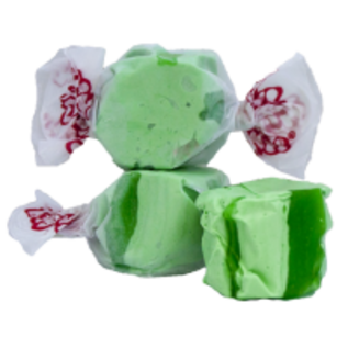 www.RocketFizzLancasterCA.com Green Apple Salt Water Taffy ( 7 Taffies for $1.00)