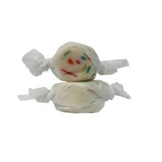 www.RocketFizzLancasterCA.com Birthday Cake Salt Water Taffy ( 7 Taffies for $1.00)