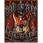 Novelty  Metal Tin Sign 12.5"Wx16"H Sold Soul to Rock n Rol Novelty Tin Sign