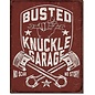 Novelty  Metal Tin Sign 12.5"Wx16"H Busted Knuckle Shield Novelty Tin Sign