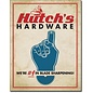 Novelty  Metal Tin Sign 12.5"Wx16"H Hutch's Hardware Novelty Tin Sign
