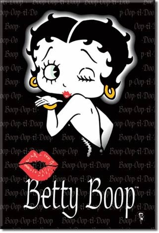 Betty Boop Betty Blowing Kiss Star Yoga Mat