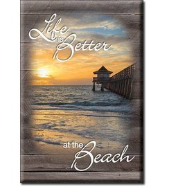 Rocket Fizz Lancaster's Magnet: Life is Better - Beach