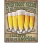 Novelty  Metal Tin Sign 12.5"Wx16"H I'll Have Another Novelty Tin Sign