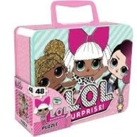 Rocket Fizz Lancaster's LOL Surprise Dolls Puzzle in 3d Tin Suitcase Lunchbox